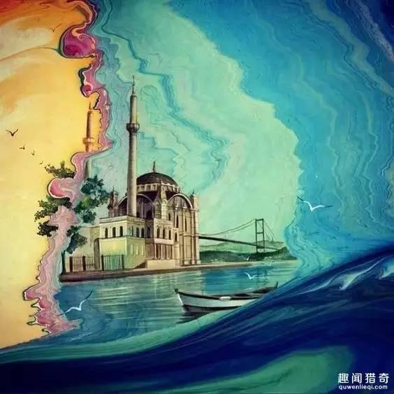 他在一盆水裡放滿了顏料，最後出來的東西梵高都不敢想像