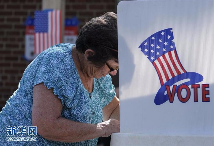 洛杉磯選民參加美國大選提前投票