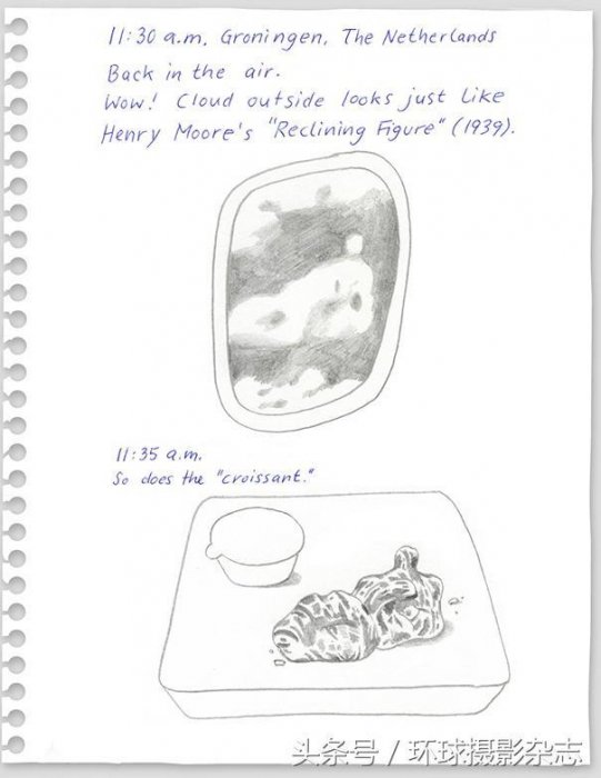 他將搭長途飛機的經歷畫成搞笑插畫，簡直感同身受啊