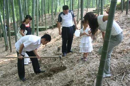 城裡女孩跟表妹上山，撥開樹葉看到這物笑得合不攏嘴