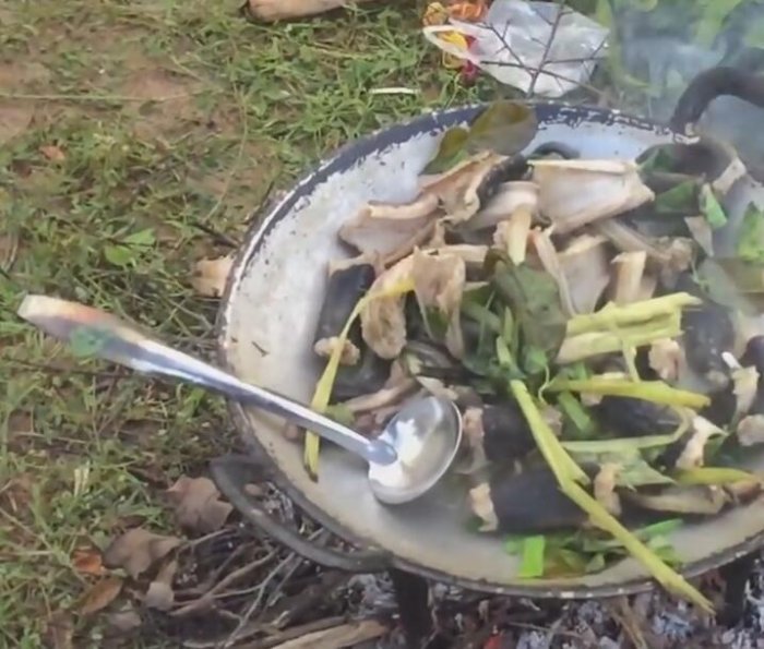 女子柬埔寨遊玩受邀品嘗特色美味，卻遲遲不敢下口