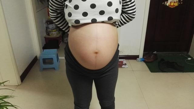 我的大肚照，還有一個多月就生了不知是兒子還是閨女