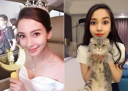 楊穎近照曝光，車內自拍嗮名牌包包，這臉有點像戚薇