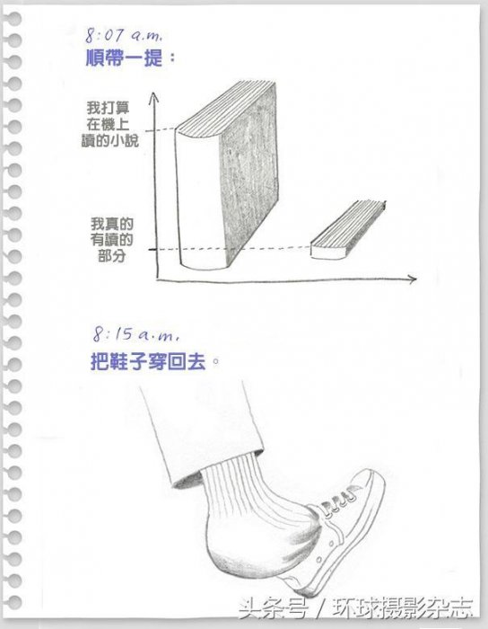 他將搭長途飛機的經歷畫成搞笑插畫，簡直感同身受啊