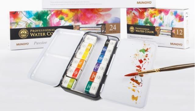 全球固體水彩顏料大全，畫水彩必看