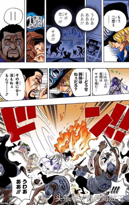 薩博VS藤虎：二哥你這麼帥，艾斯一定特別高興吧[彩色板]