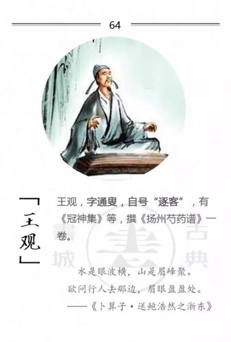 100位詩詞大家，他們的字型大小你都知道嗎？附一人一經典名句