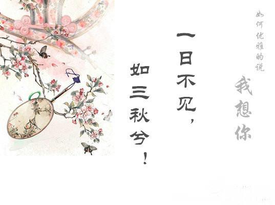 如何高雅地說出「我想你」？