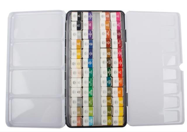 全球固體水彩顏料大全，畫水彩必看