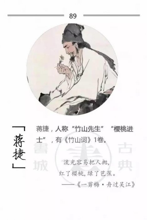 100位詩詞大家，他們的字型大小你都知道嗎？附一人一經典名句