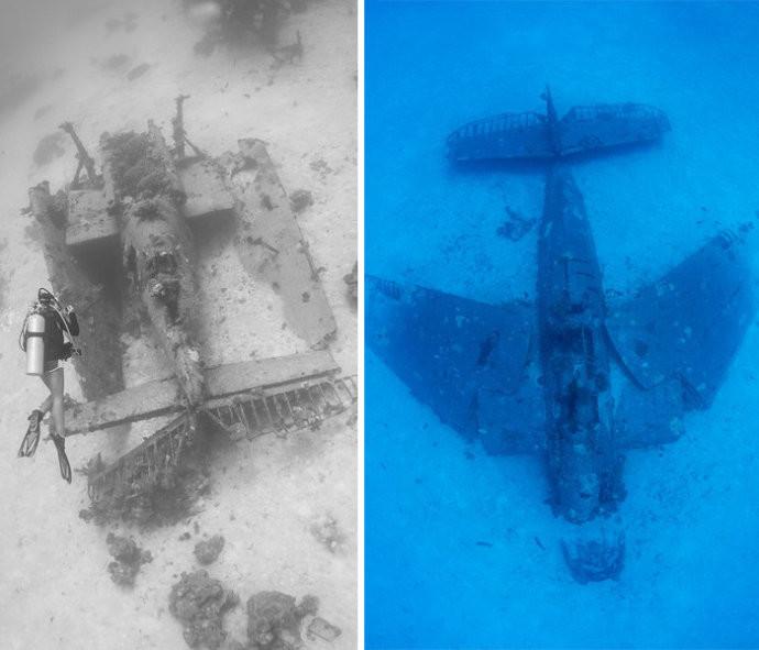 二戰美軍飛機的海底墓地