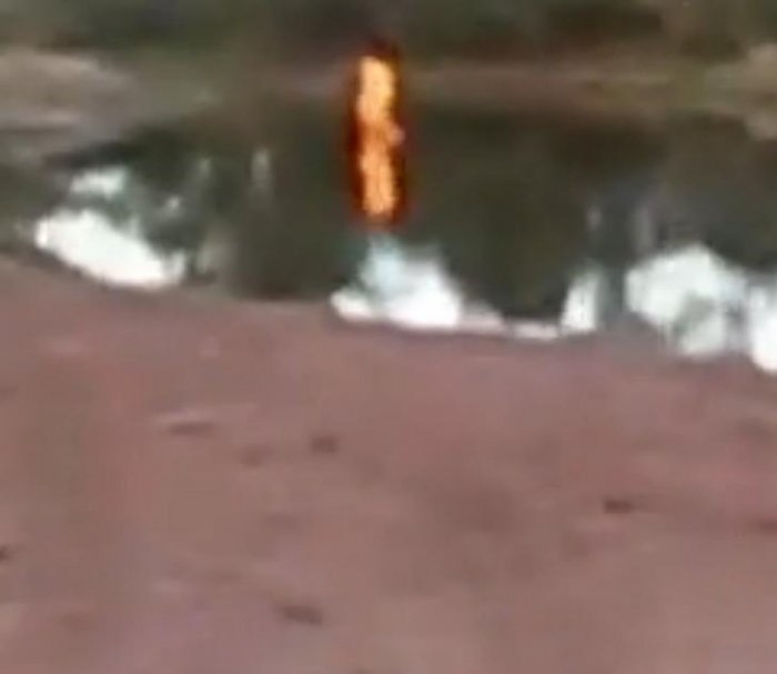 國外男子使用煤氣罐炸魚，接下來一幕超出想像！