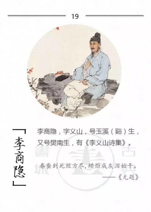 100位詩詞大家，他們的字型大小你都知道嗎？附一人一經典名句