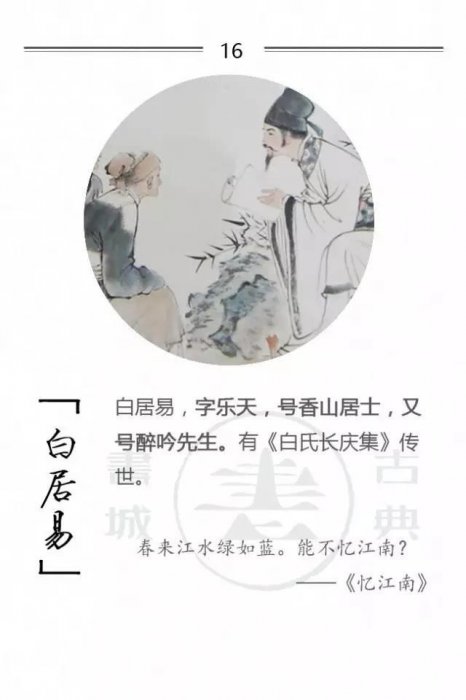 100位詩詞大家，他們的字型大小你都知道嗎？附一人一經典名句