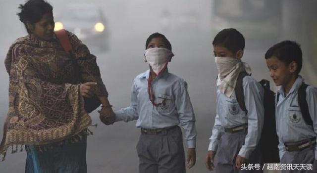 印度空氣污染嚴重，學校停課3天，工地停工5天