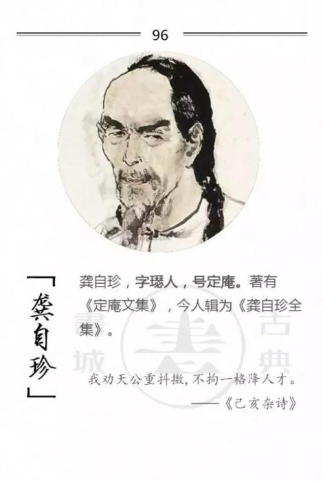 100位詩詞大家，他們的字型大小你都知道嗎？附一人一經典名句