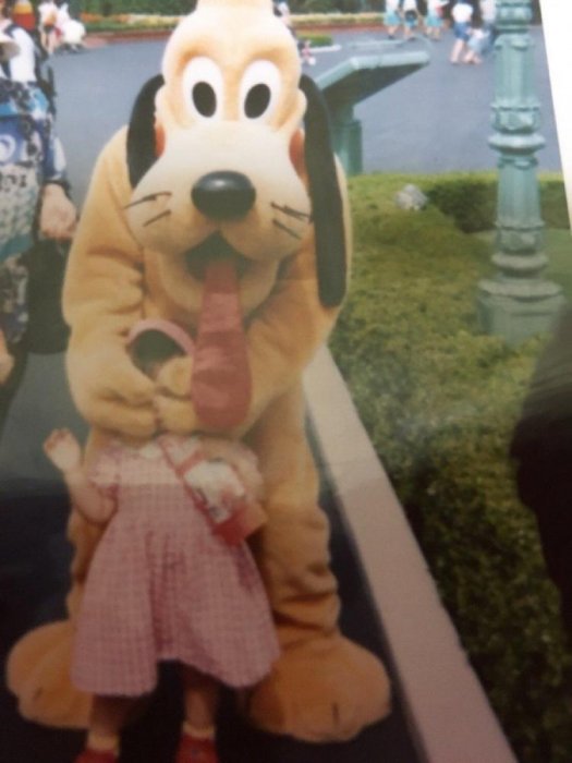 迪士尼樂園裡的高飛狗超陰險?網友帶小孩去合照事後才發現驚人畫面...網:這不是第一次