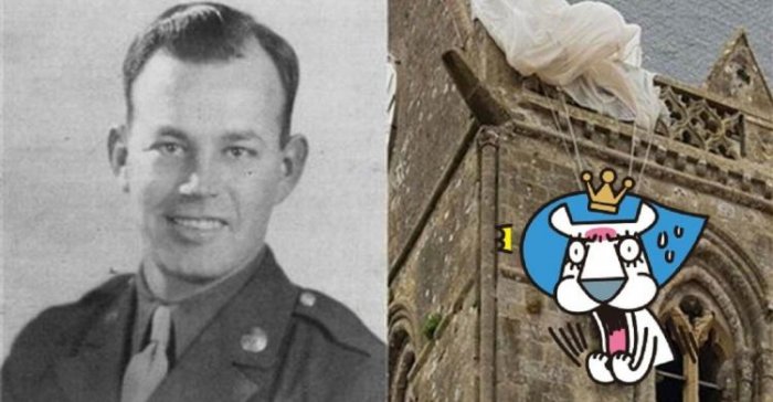 超神演技！二戰傘兵降落卡屋頂...「裝死」騙敵軍一掛75年！網：太會演還是太好騙...