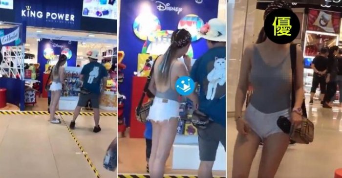 情侶逛百貨…她讓眾男喊忌妒!一抬手「地表最猛大亮點」 網狂暴動:別人的女友(影)