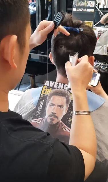太狂!客人指定要剪「鋼鐵人的頭」去看復仇者 最後一抬頭… 成品長這樣 網瞬間看傻!