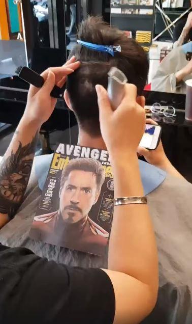 太狂!客人指定要剪「鋼鐵人的頭」去看復仇者 最後一抬頭… 成品長這樣 網瞬間看傻!