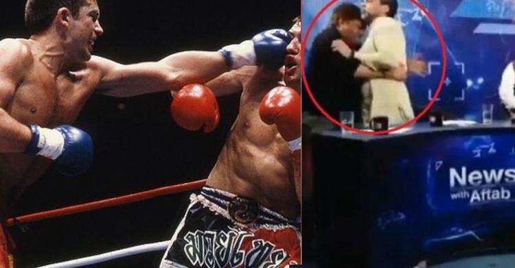 政論節目超火爆！政客來賓「用拳頭代替唇舌」..主持人怕爆！現場眾人超傻眼！