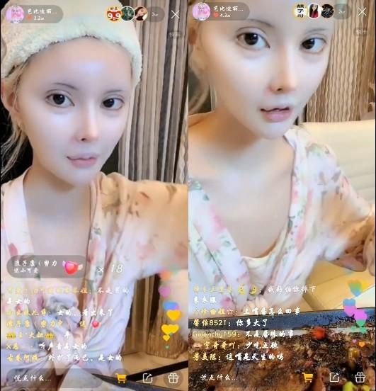 真人芭比網紅直播卸妝!「素顏真面目」曝光網嚇壞:OMG