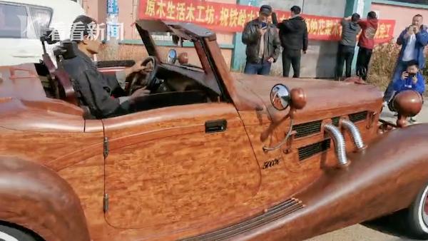 職人精神！農夫愛車成癡「花600萬打造全木造老爺車」速度還還可以達到__網：超猛！
