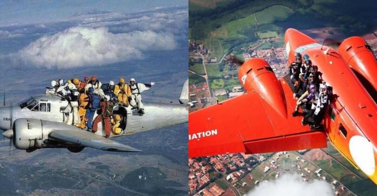 除了站票坐票竟然還有「掛票」！印度超猛「空中火車」到目的地還是跳傘下車！：太狂了