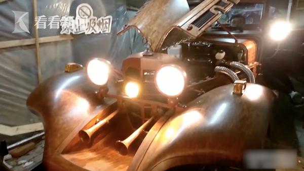 職人精神！農夫愛車成癡「花600萬打造全木造老爺車」速度還還可以達到__網：超猛！