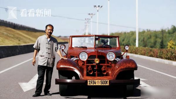 職人精神！農夫愛車成癡「花600萬打造全木造老爺車」速度還還可以達到__網：超猛！