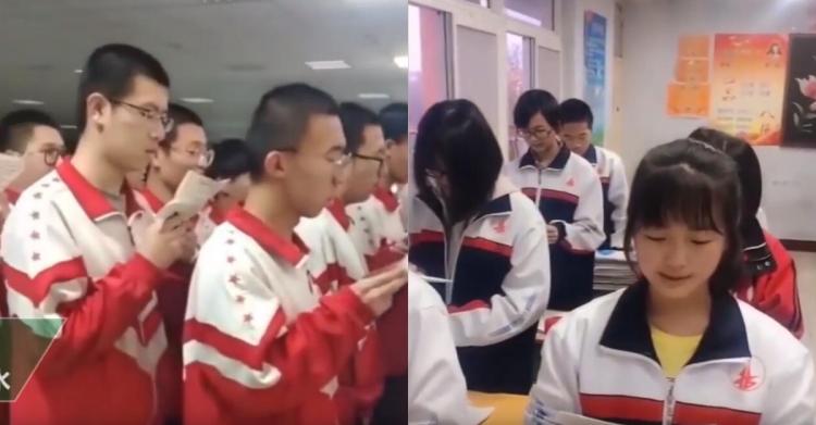 中國小孩的用功超乎你的想像!國中生排隊打飯「還用功苦讀」畫面全被錄下:真D夠狂!