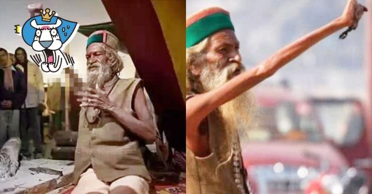 印度真正苦行僧...貫徹意志「右手臂高舉46年」時至今日變成這樣...網傻眼：值得嗎？