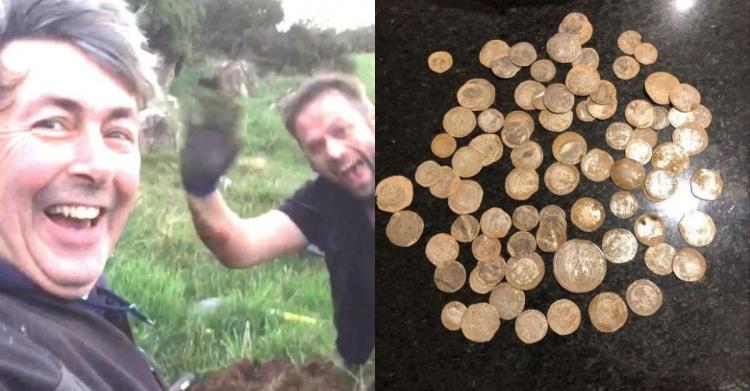 為找朋友遺失戒指...用金屬探測器「挖到84枚百年歷史金幣」價值高達400萬...網：爽翻！