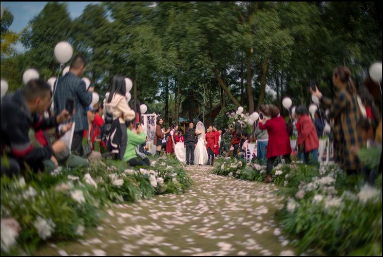 土豪的婚禮就是不一樣！新郎「包下直升機灑紅包雨」在場賓客全瘋搶！網笑翻：也太狂！