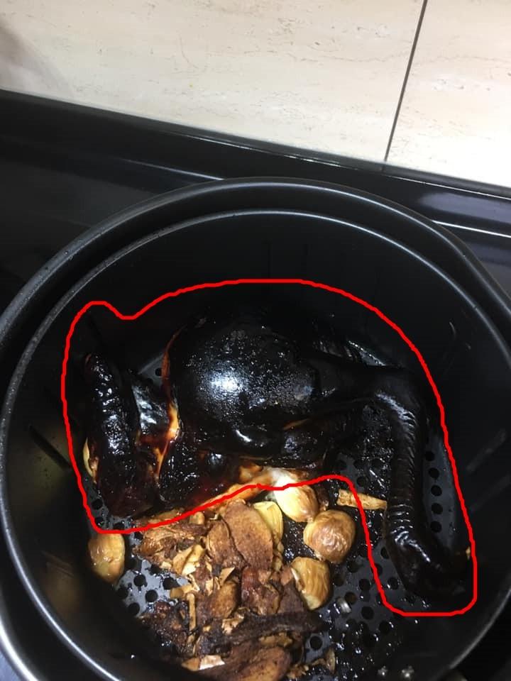 人妻開蓋「氣炸鍋只有薑蒜」超烏龍！2張照找碴：烤雞在哪裡　圈出秒笑噴