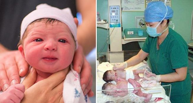 雙胞胎女嬰一出生竟「麵帶笑容」，婆婆直接「搶過孩子」打了一巴掌，沒想到醫生誇「打得好」！
