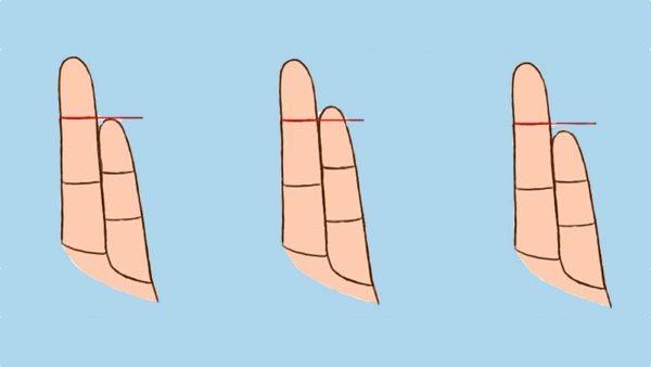 你一定有注意過自己小拇指和無名指的長度差異，但卻不一定知道這其中隱藏的祕密。（大紀元製圖）