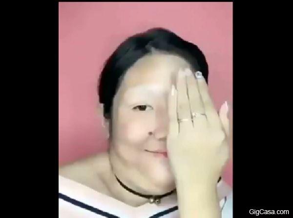 13個女生「半臉化妝+半臉素顏」驚人對比爆紅！不用動刀「完全換一個人」1500萬網友看傻眼！(影片)