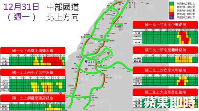 中部國道北上塞車懶人包。
