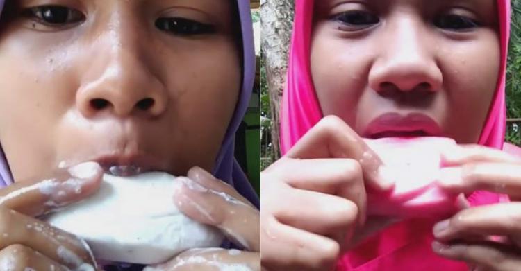 恶!热爱「吃肥皂」的奇女子.30万人看她吃得津津有味!